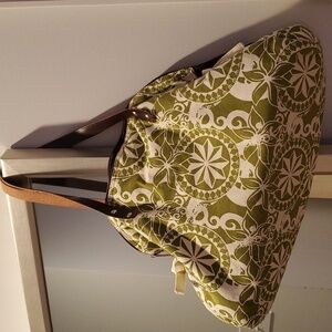 Adorable Green and Cream Cloth Bag (#8)